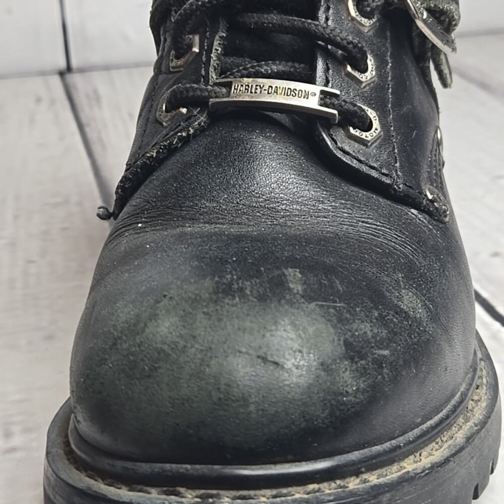 Harley Davidson Faded Glory Boots Women's Size 8.5 Black Leather Buckle 81024 - Picture 9 of 14